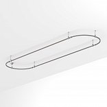 Основание ART-APRIORI-OVAL-ROD-200-4000x1000 (TN) (Arlight, IP20 Металл, 3 года)