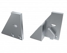 Заглушка для ALM-GLASS-6 с опорой левая с отверстием (Arlight, Алюминий)