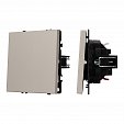 ARL NOBE Выключатель проходной 1 кл софт-тач кашемир SWT-MKP1-SFPL-CA (250V, 10A) (Arlight, -)