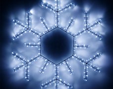 Фигура cветодиодная ARD-SNOWFLAKE-M5-600x600-216LED White (230V, 15W) (Ardecoled, IP65, 1 год)