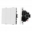 ARL NOBE Выключатель 3 кл софт-тач белый кварц SWT-MK03-SFPL-WH (250V, 10A) (Arlight, -)