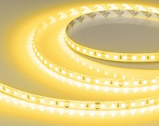 Светодиодная лента RT-A120-8mm 12V Yellow (9.6 W/m, IP20, 2835, 5m) (Arlight, 9.6 Вт/м, IP20)