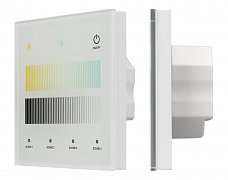 INTELLIGENT ARLIGHT Сенсорная панель SMART-DALI-301-11-1G-4SC-DT8 Белая (230V, встраиваемая, 2.4G) (IARL, IP20 Пластик, 5 лет)