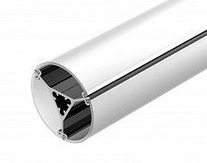 Профиль ROUND-D36-360-2500 ANOD BLACK (Arlight, Алюминий)