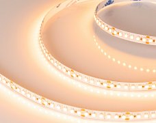 Светодиодная лента RT-A180-8mm 24V Warm2400 (14.4 W/m, IP20, 3528, 5m) (Arlight, Открытый)