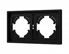 Рамка пластиковая FRM-TENDO-SFPL-2-BK (Arlight, Матовый черный)