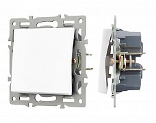 Механизм выключателя одноклавишный перекрёстный SWT-MKX1-PL-WH (250V, 16A) (Arlight, -)