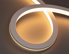 Лента герметичная MOONLIGHT-TOP-X280-20x20mm 24V Warm2700 (10 W/m, IP67, 15m, wire x1) (Arlight, Вывод боковой, 5 лет)