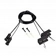 Подвес токопроводящий SL-LINE-25100 2x2m Set BLACK (Arlight, провод 2x0.5)