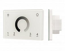Панель Sens SMART-P79-DIM White (230V, 4 зоны, 2.4G) (Arlight, IP20 Пластик, 5 лет)