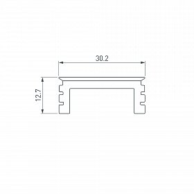 Экран LINE-3535-BENT-SIDE-2M OPAL (Arlight, Силикон)