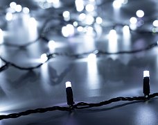 Светодиодная гирлянда ARD-STRING-PRO-10000-BLACK-100LED-STD WHITE (230V, 7W) (Ardecoled, IP65, 2 года)
