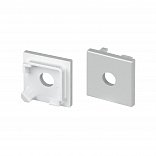 Заглушка SL-KANT-H16-S10 SQUARE с отверстием (Arlight, Пластик)