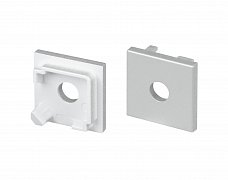 Заглушка SL-KANT-H16-S10 SQUARE с отверстием (Arlight, Пластик)