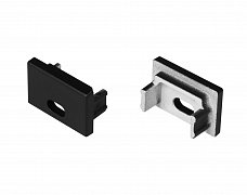 Заглушка SL-SLIM15-H10 BLACK с отверстием (Arlight, Пластик)
