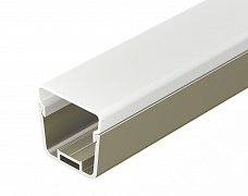 Профиль с экраном LINE-D-3734-2000 TETRA OLIVE GREY+OPAL (Arlight, Алюминий)
