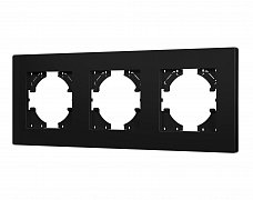 Рамка пластиковая FRM-PERIO-PL-3-BK (Arlight, -)