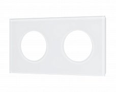 Рамка стеклянная FRM-GLARE-GC-2-WH (Arlight, -)