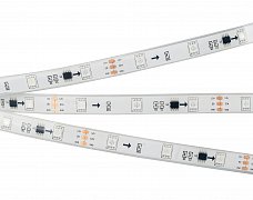 Светодиодная лента SPI-5000PGS-5060-30 12V Cx3 RGB (12mm, 7.2W/m, IP67) (Arlight, Закрытый, IP67)