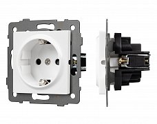 Механизм электрической розетки SCT-MEU1-PL-WH-V (250V, 16A) (Arlight, -)