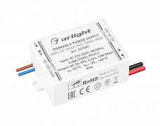 Блок питания ARPJ-SP-39260-PFC-TRIAC-MINI (10W, 20-39V, 260mA) (Arlight, IP65 Пластик, 5 лет)
