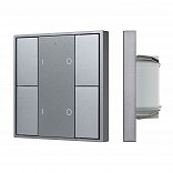 INTELLIGENT ARLIGHT Кнопочная панель DALI-201-23-2G-DIM-DT6-IN Silver (BUS, Frame) (IARL, IP20 Металл, 3 года)