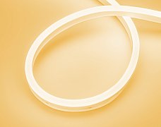 Лента герметичная AURORA-PS-A120-16x8mm 24V Amber (10 W/m, IP65, 2835, 5m) (Arlight, Силикон, 2 года)