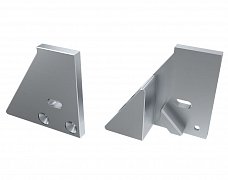 Заглушка для ALM-GLASS-10 с опорой левая с отверстием (Arlight, Алюминий)