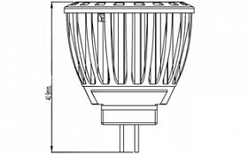 Светодиодная лампа MR11 4W30W-12V Warm White (Arlight, MR11)