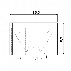 Линза 45 градусов 45DN3 CUBE (CREE) (Turlens, -)