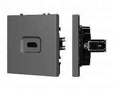 ARL NOBE Розетка HDMI софт-тач серый базальт SCT-MHD1-SFPL-GR (Arlight, -)