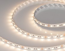 Светодиодная лента RT-B60-10mm 12V Warm3000 (14.4 W/m, IP20, 5m) (Arlight, 14.4 Вт/м, IP20)
