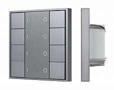 INTELLIGENT ARLIGHT Кнопочная панель DALI-201-23-4G-DIM-DT6-IN Silver (BUS, Frame) (IARL, IP20 Металл, 3 года)