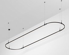 Основание ART-APRIORI-OVAL-HANG-4000x1000 (BK) (Arlight, IP20 Металл, 3 года)