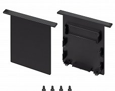Заглушка SL-LINIA52-3L-F-LOW BLACK глухая (Arlight, Пластик)