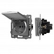 Механизм розетки влагозащищённый SCT-MCP-PL-GR-V (250V, 16A) (Arlight, -)