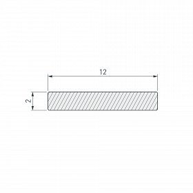 Полоса ARH-W12-3000 BLACK (Arlight, Алюминий)