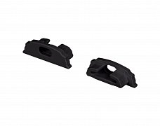 Заглушка ARH-BENT-W18 BLACK с отверстием (Arlight, Пластик)