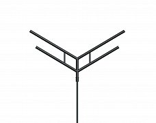 Кронштейн OXOR-SY4-3000x76-L1300 BLACK (Arlight, Сталь)