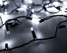 Светодиодная гирлянда ARD-STRING-CLASSIC-1000-BLACK-100LED-PULSE White (230V, 7W) (Ardecoled, IP65, 1 год)