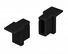 Заглушка SL-MINI-6-H9 BLACK глухая (Arlight, Пластик)