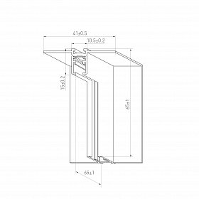 Коннектор угловой MAG-MICROCOSM-CON-FDW-L90-INT (BK) (Arlight, IP20 Металл, 3 года)