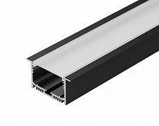 Профиль SL-LINIA62-F-2000 BLACK (BY) (Arlight, Алюминий)