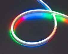 Лента герметичная SPI WAVE-SIDE-DOUBLE-A80-16x15mm 24V RGB PX10 (12 W/m, IP67, 5m, wire x1) (Arlight, Вывод боковой, 5 лет)