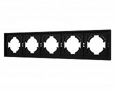 Рамка пластиковая FRM-TENDO-SFPL-5-BK (Arlight, Матовый черный)