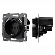 Механизм розетки с USB зарядкой SCT-MUAA-PL-BK-V (250V, 16A) (Arlight, -)