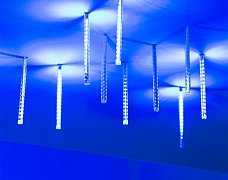 Светодиодная гирлянда ARD-ICEFALL-CLASSIC-D12-200-10PCS-CLEAR-32LED-LIVE BLUE (230V, 10.5W) (Ardecoled, IP65)