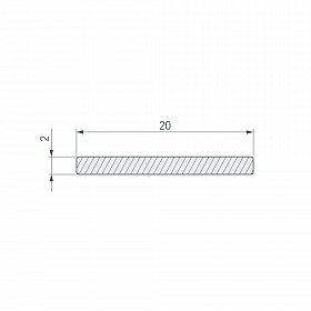 Полоса ARH-W20-3000 BLACK (Arlight, Алюминий)