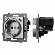 Механизм розетки с USB зарядкой SCT-MUAC-PL-GR-V (250V, 16A) (Arlight, -)