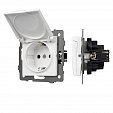 Механизм розетки влагозащищённый SCT-MCP-PL-WH-V (250V, 16A) (Arlight, -)